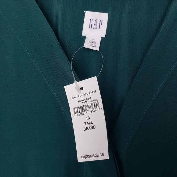 Gap Dress Emerald Green size 10 Tall NWT - Picture 5 of 10